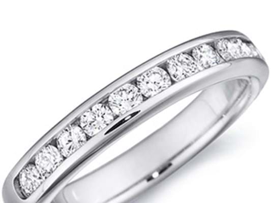 Channel Set Diamond Wedding Ring
