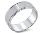 Textured and Polished Wedding Ring